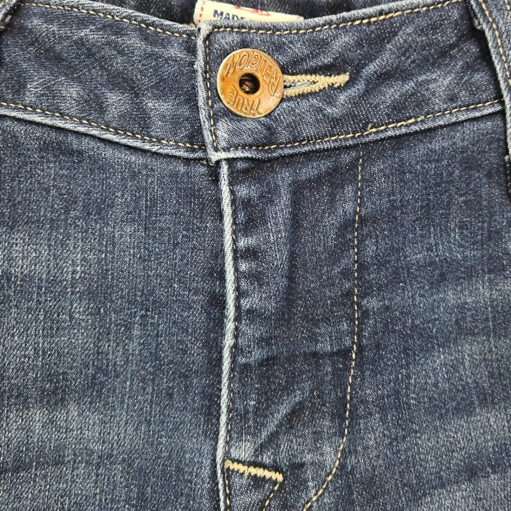 True Religion Women's Stella Skinny Jeans Blue Wash Size 29 Made in USA - Picture 5 of 12